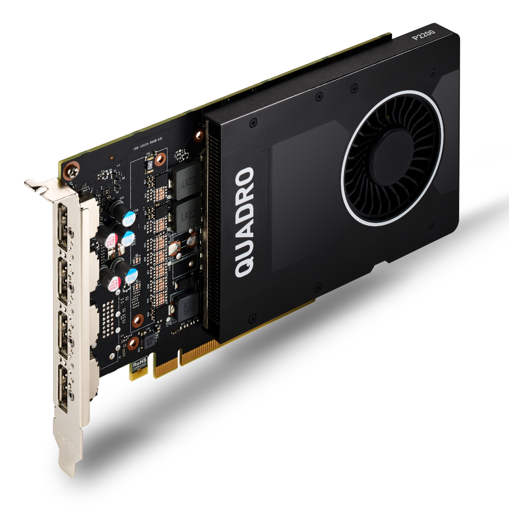 Placa video nVidia Quadro P2200, 5GB GDDR5, 160bit, 4 x DisplayPort